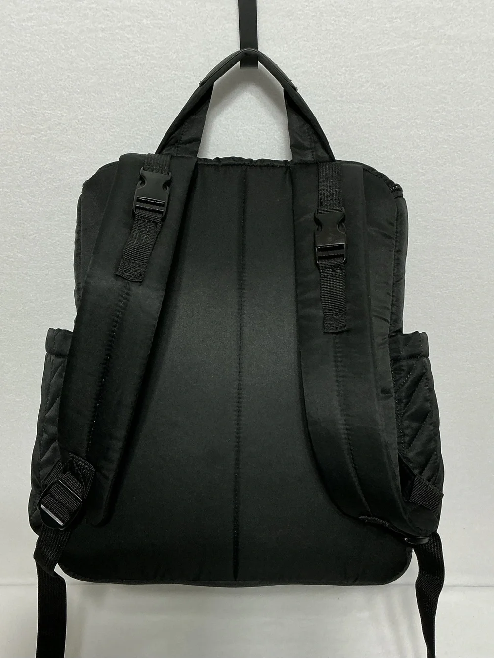 Skip Hop Black Quilted Diaper Bag Backpack With Changing Pad